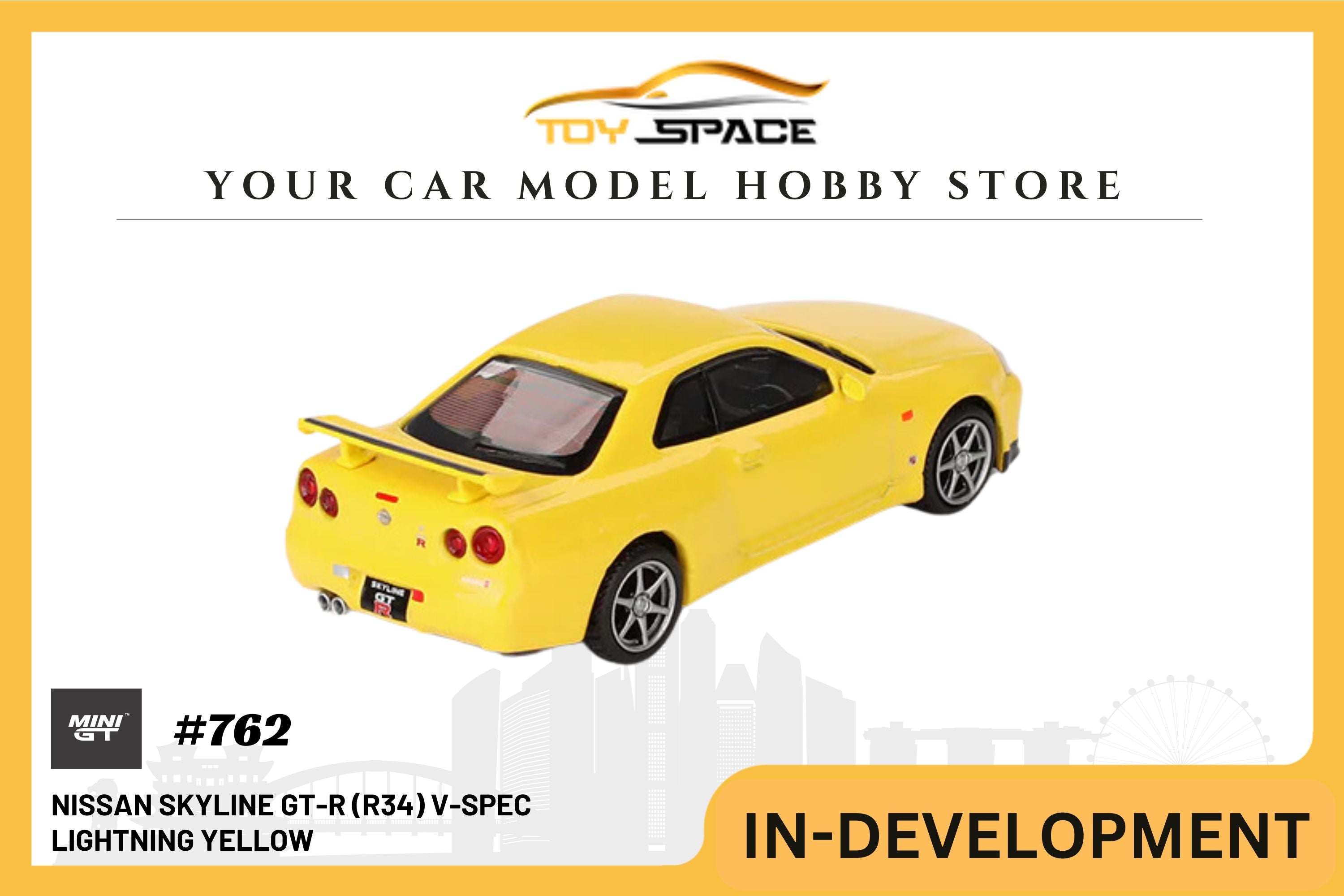 [MINI GT] Nissan Skyline GT-R (R34) V-Spec Lightning Yellow