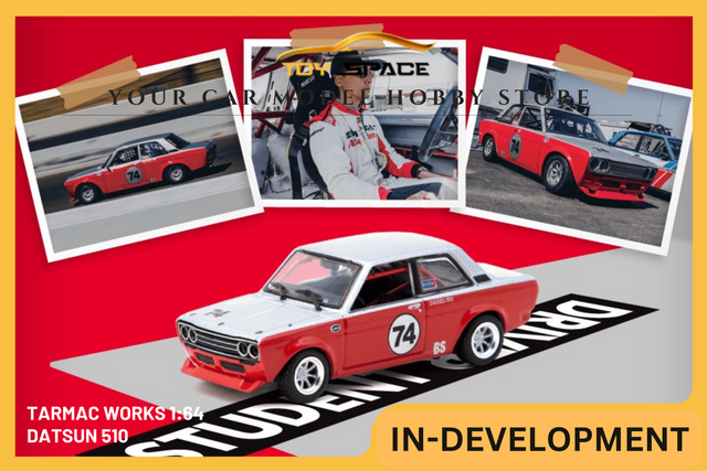 [TARMAC WORKS] 1:64 Datsun 510 Trans-Am B-Sedan 2.5 Challenge 2023 Daniel Wu - HOBBY64 - Toy Space Diecast Online Store Singapore