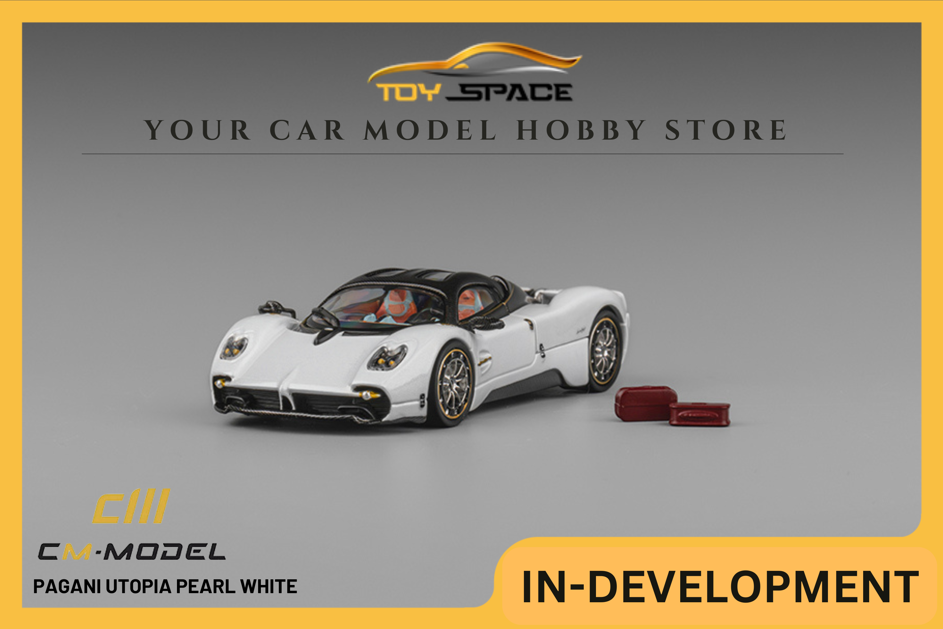 [CM MODEL] 1:64 Pagani Utopia Pearl White