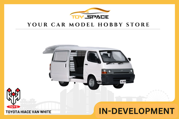 [HUNG HING] 1:64 Toyota Hiace Van White
