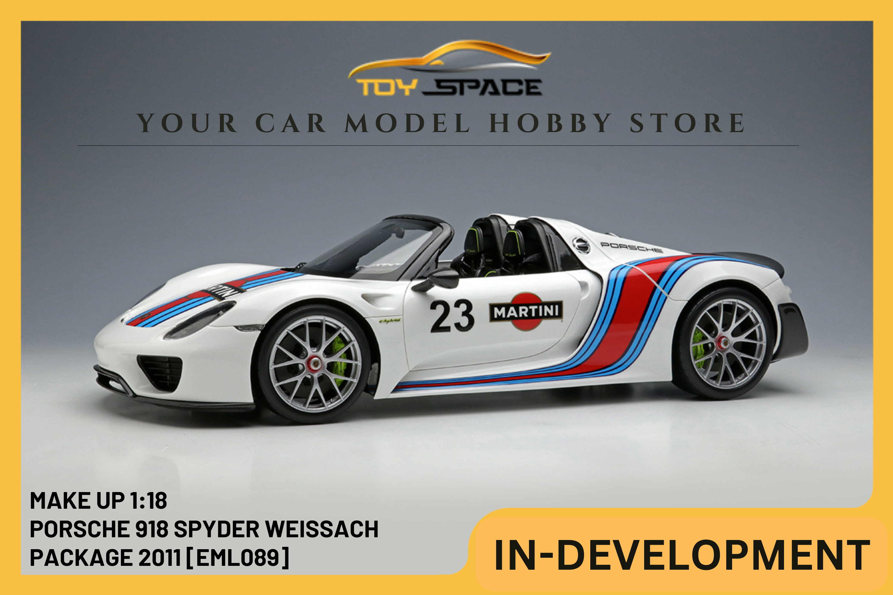 [MAKE UP] 1:18 Porsche 918 Spyder Weissach Package 2011 [EML089]