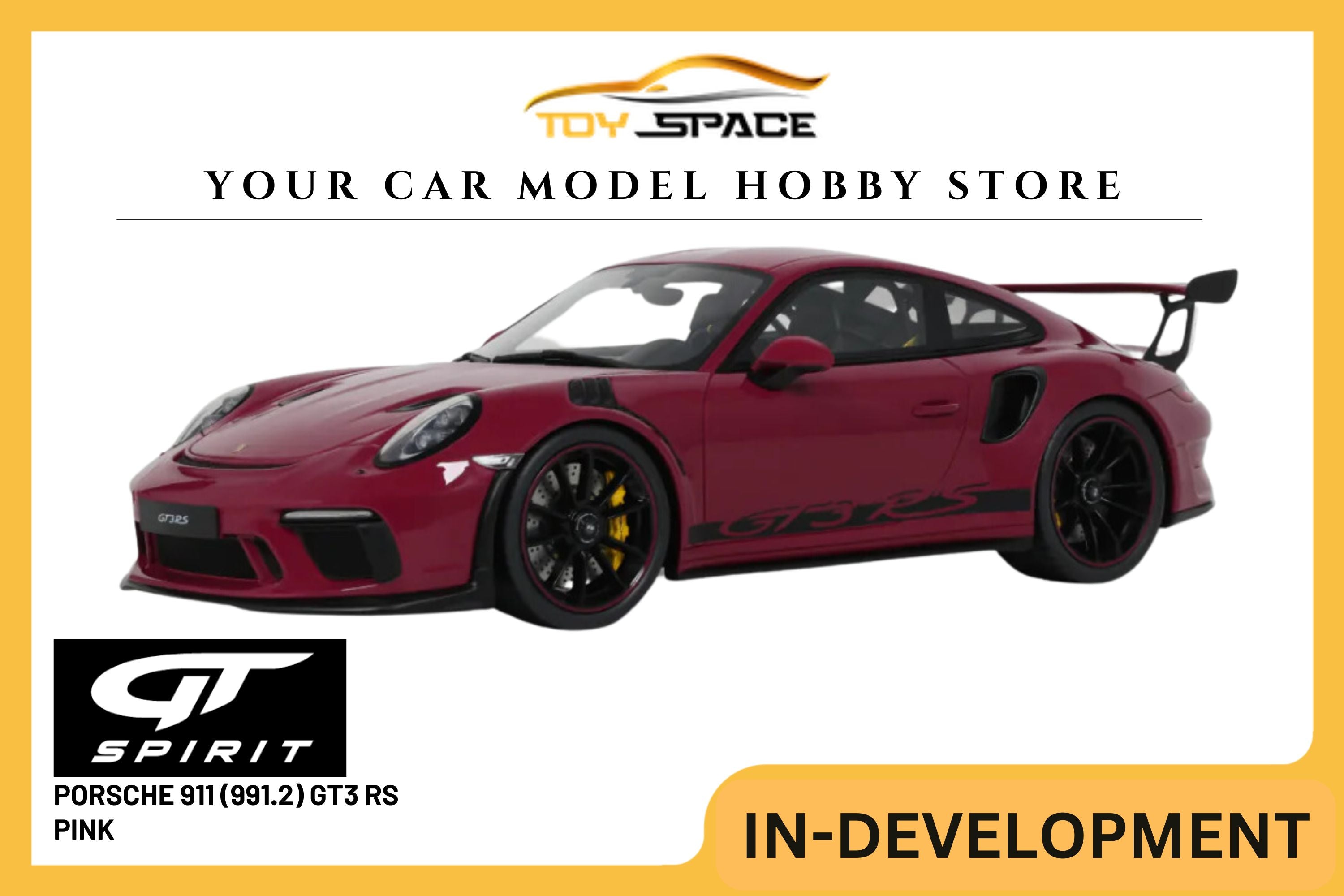 [GT SPIRIT] 1/18 Porsche 911 (991.2) GT3 Rs Pink 2019 [GT911]