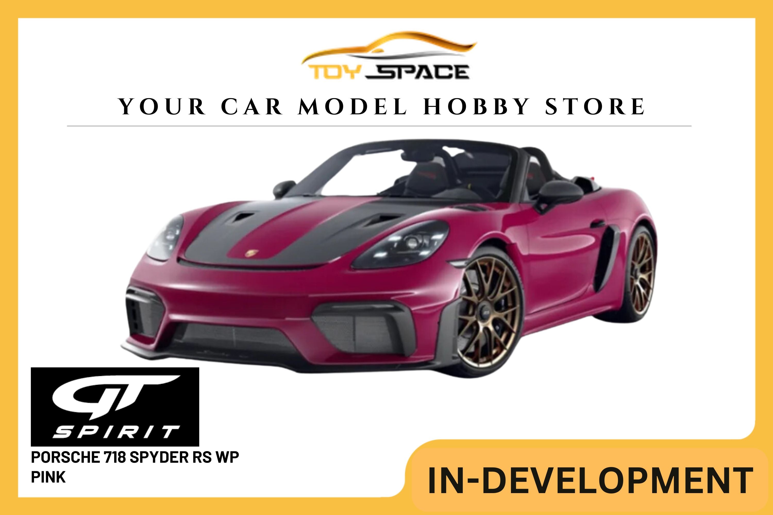 [GT SPIRIT] 1/18 Porsche 718 Spyder RS WP Pink 2023 [GT486]