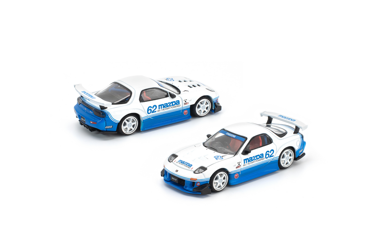 [POP RACE] 1:64 Mazda RX7 (FD3S) Blue/White