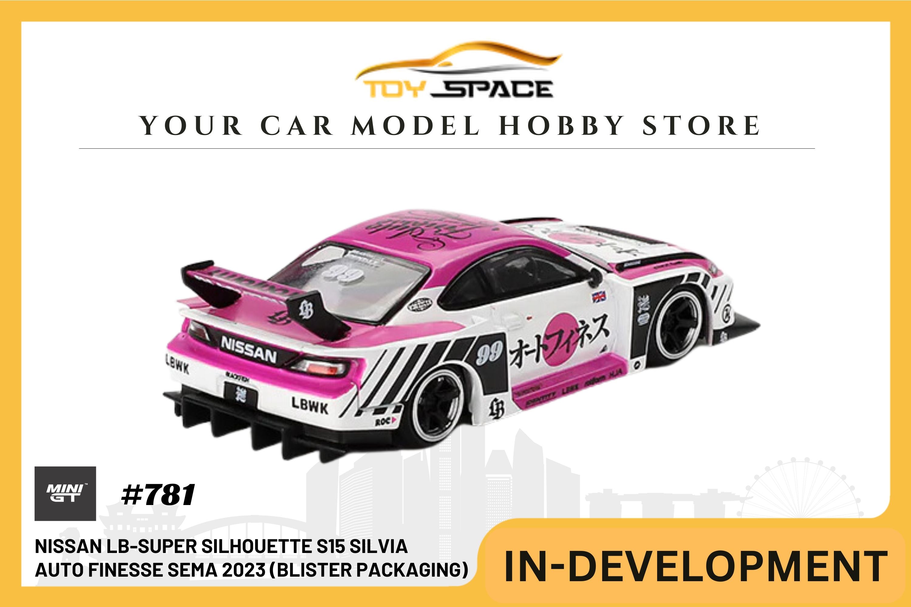 [MINI GT] Nissan LB-Super Silhouette S15 SILVIA Auto Finesse SEMA 2023 (BLISTER PACKAGING)