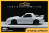 [ATS CAR MODEL] 1:64 Mazda RX-7 FC3S White