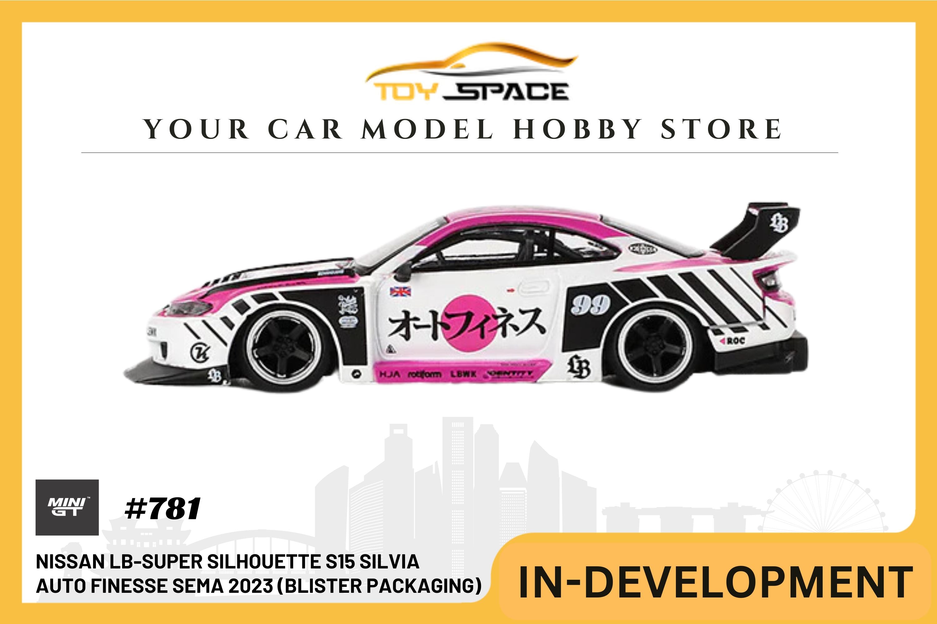 [MINI GT] Nissan LB-Super Silhouette S15 SILVIA Auto Finesse SEMA 2023 (BLISTER PACKAGING)