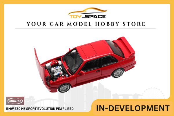 [MORTAL] 1:64 BMW E30 M3 Sport Evolution Pearl Red