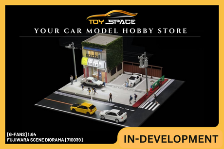 [G-FANS] 1:64 Fujiwara Scene Diorama [710039] - Toy Space Diecast Online Store Singapore