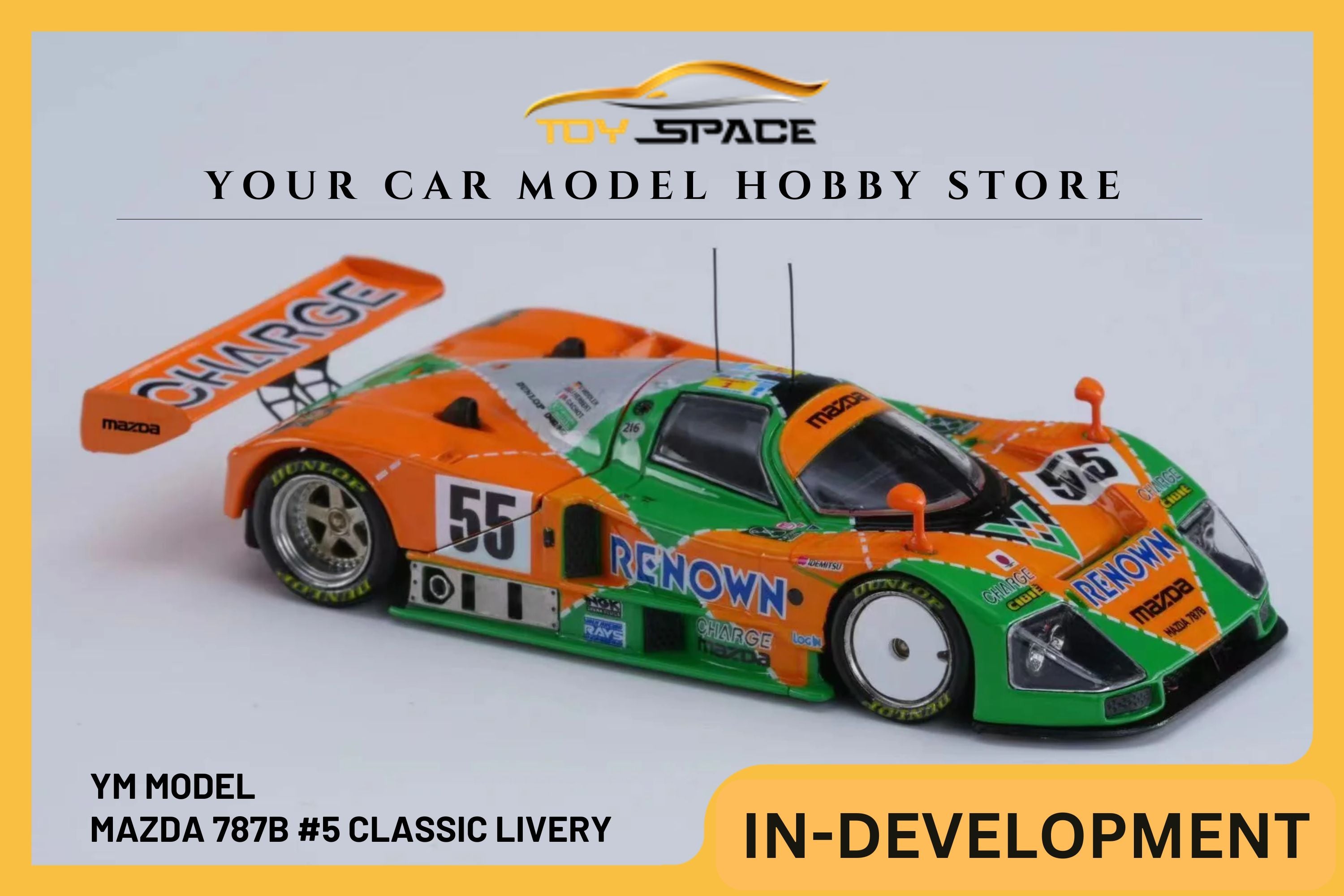 [YM MODEL] 1/64 Mazda 787B #5 Classic Livery [Limited 499 pcs]