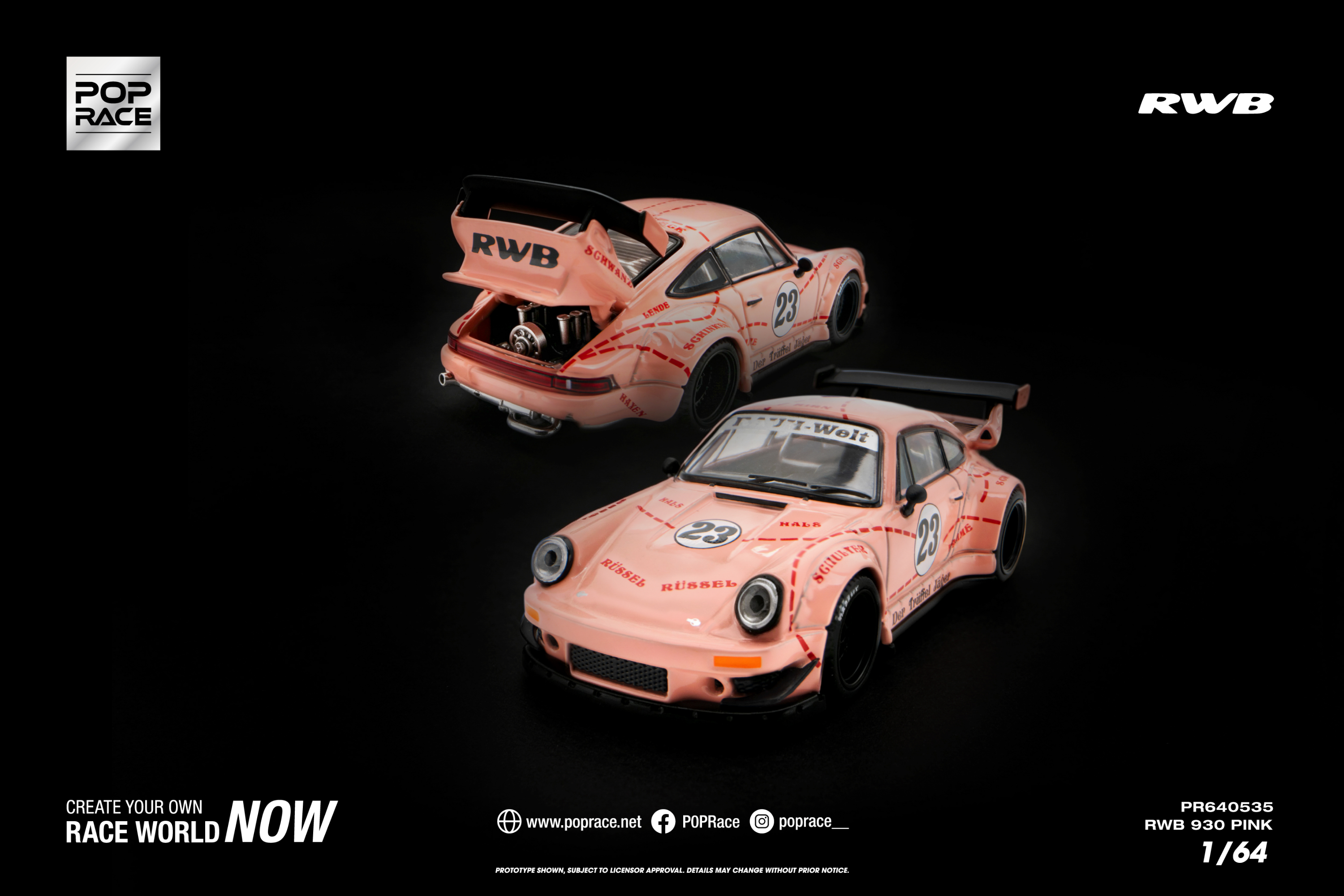 [POP RACE] 1:64 RWB 930 