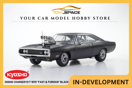 [KYOSHO] 1:18 Dodge Charger R/T 1970 "Fast & Furious" Black - Toy Space Diecast Online Store Singapore