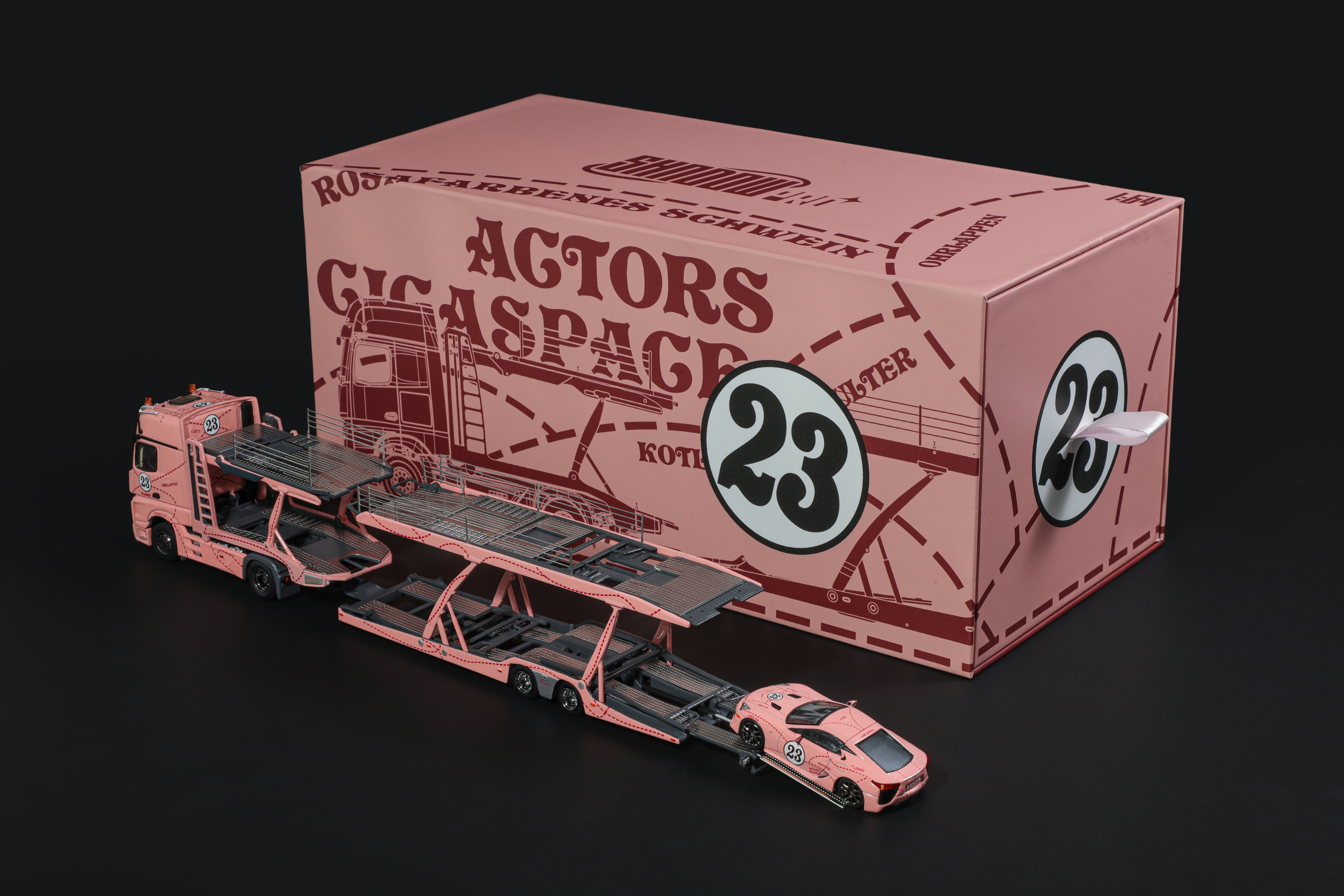 [SHADOW PRO] 1:64 Benz Actors Truck Pink Pig