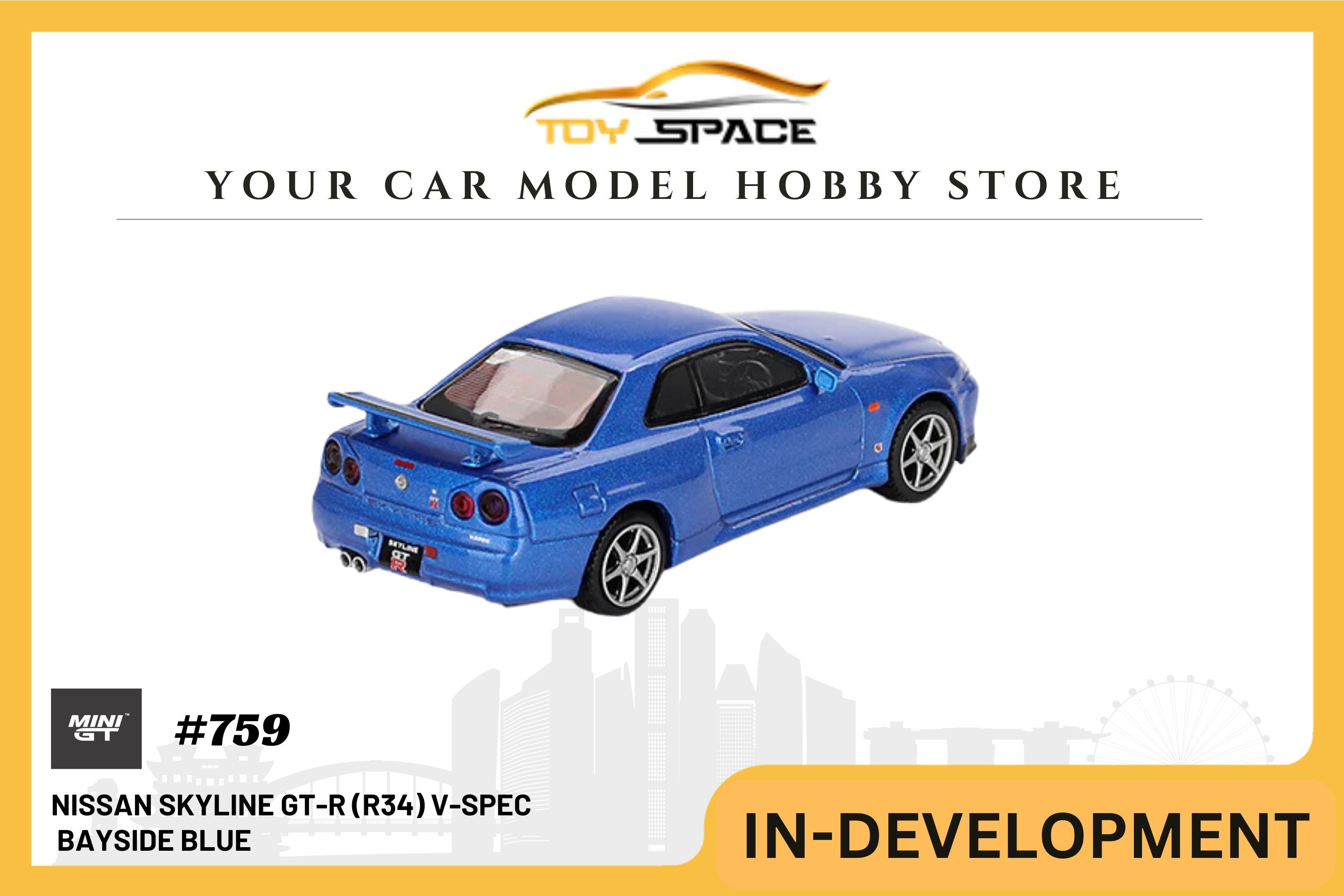 [MINI GT] Nissan Skyline GT-R (R34) V-Spec Bayside Blue