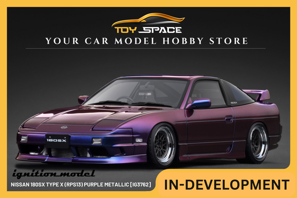 [IGNITION MODEL] 1:18 Nissan 180SX Type X (RPS13) Purple Metallic [IG3762]