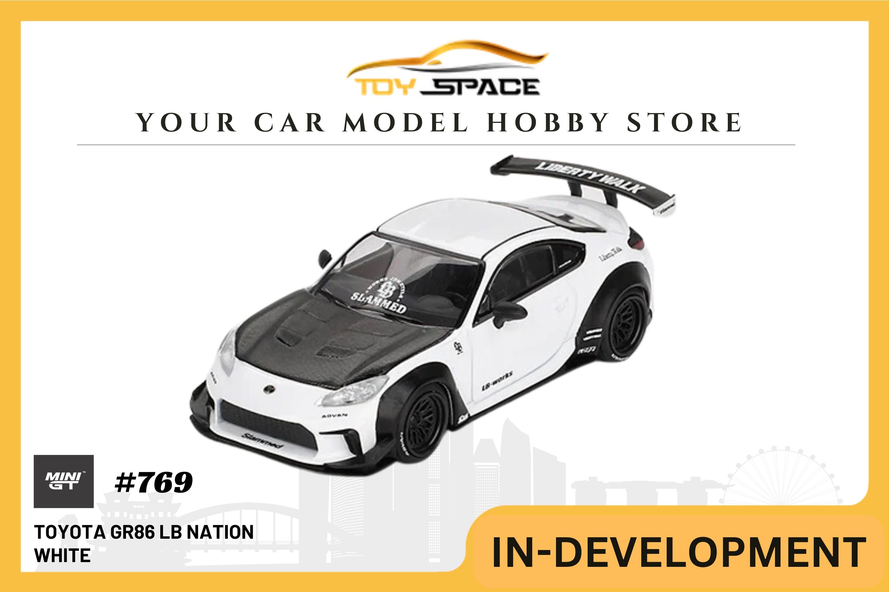 [MINI GT] Toyota GR86 LB Nation White