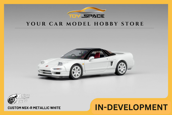 [MICRO TURBO] 1:64 Custom NSX-R Metallic White