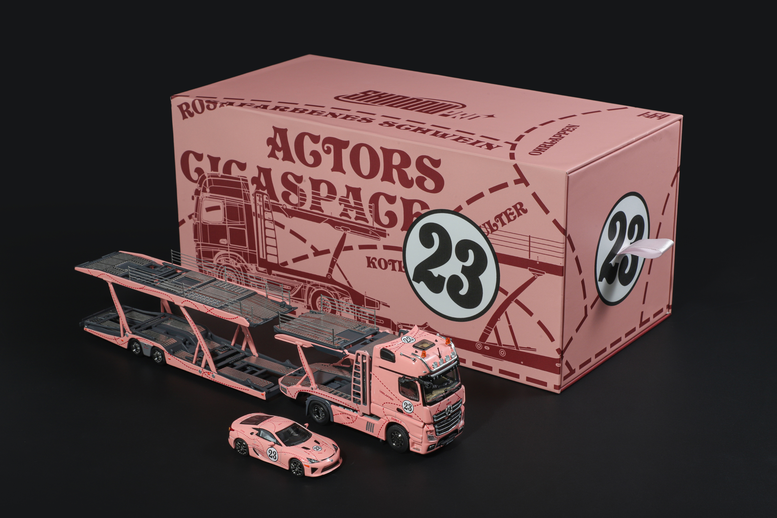 [SHADOW PRO] 1:64 Benz Actors Truck Pink Pig