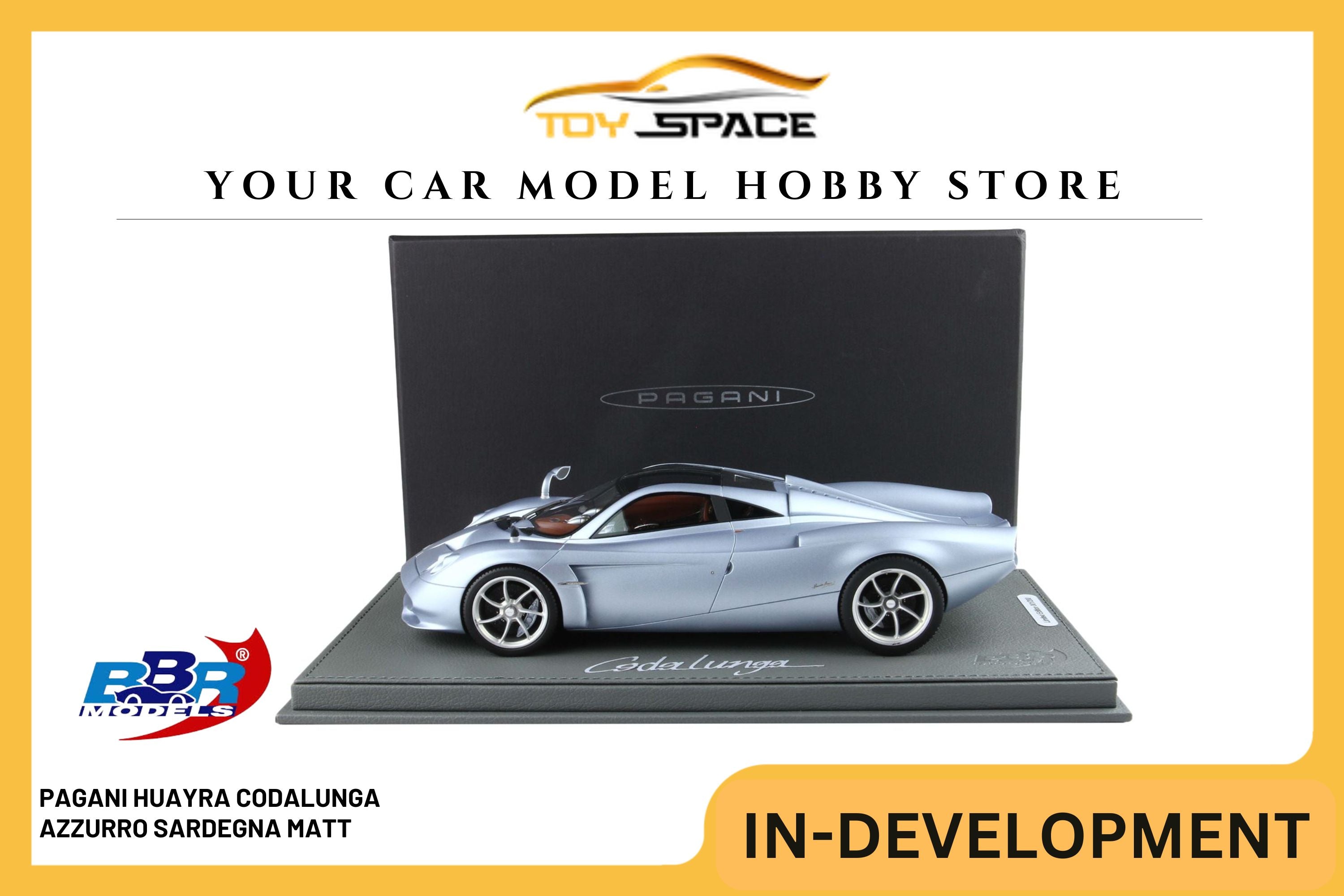 [BBR MODELS] 1:18 Pagani Huayra Codalunga - Sardinia Blue Matt