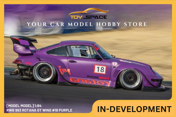 [MODEL MODEL] 1:64 RWB 993 Rotana GT Wing #18 Purple