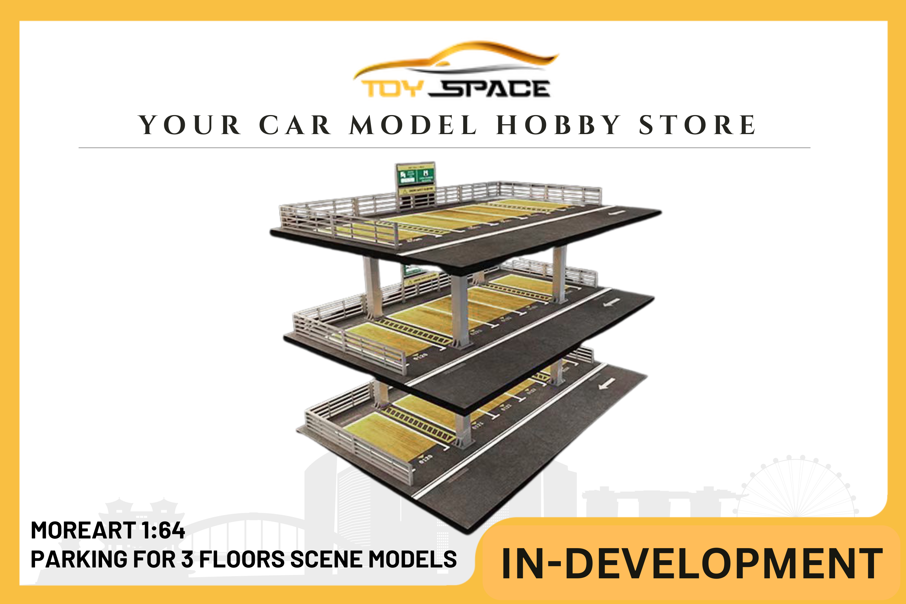 [MOREART] 1:64 Parking For 3 Floors Scene Models