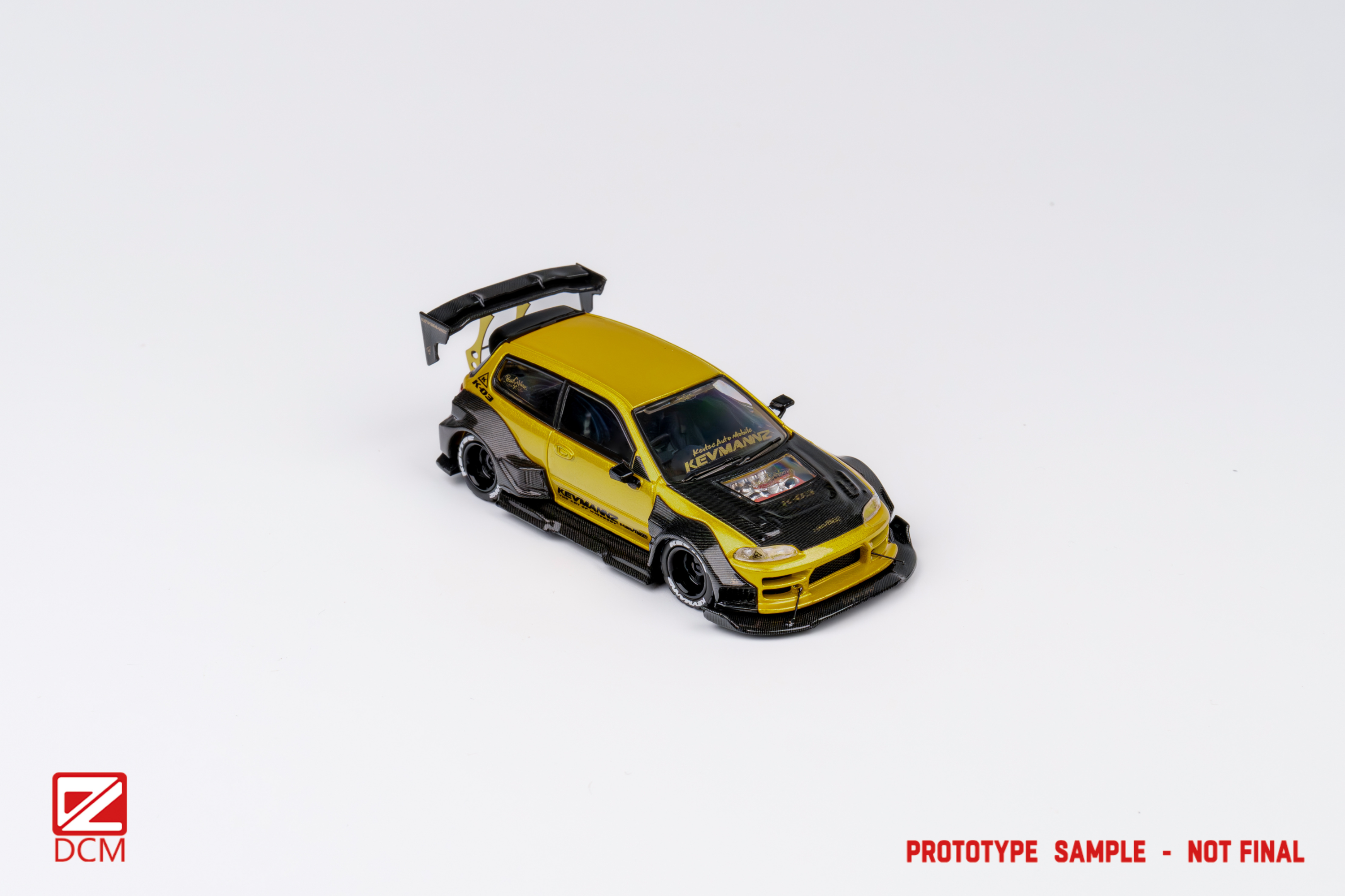 [DCM] 1:64 Kevmannz GT Honda Civic EG Gold Ver.2 Long Tail