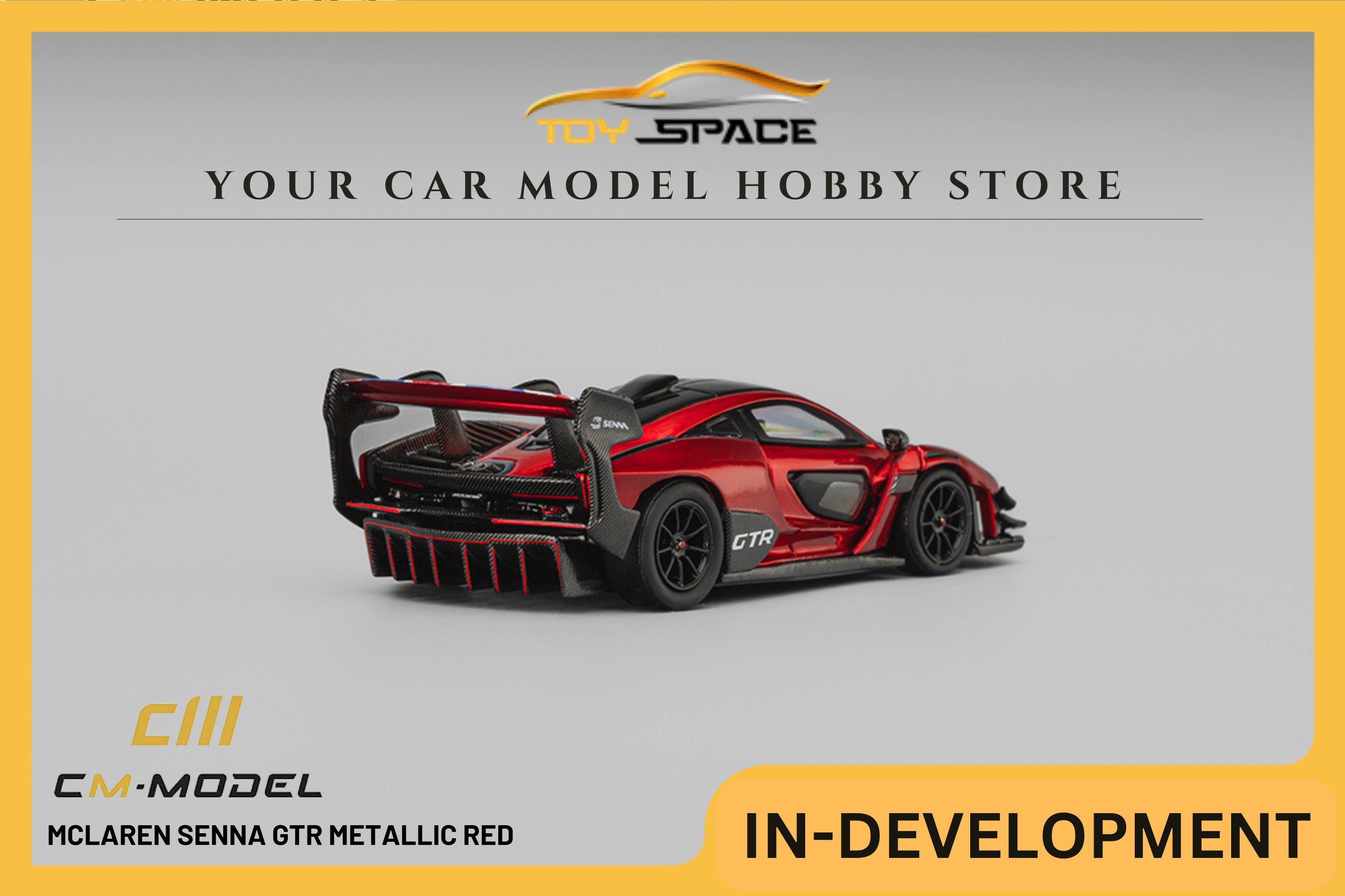 [CM MODEL] 1:64 Mclaren Senna GTR Metallic Red
