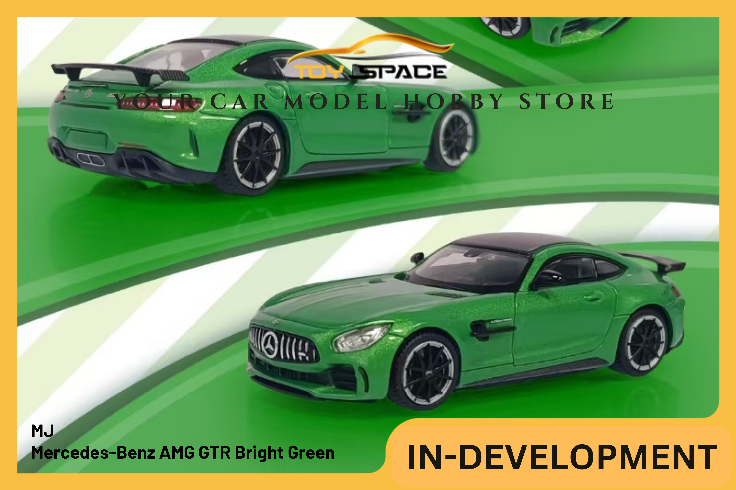 [MJ] 1:64 Mercedes-Benz AMG GTR Bright Green