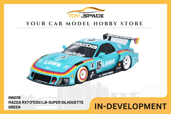 [INNO18] 1/18 Mazda RX7 (FD3S) LB-Super Silhouette Green