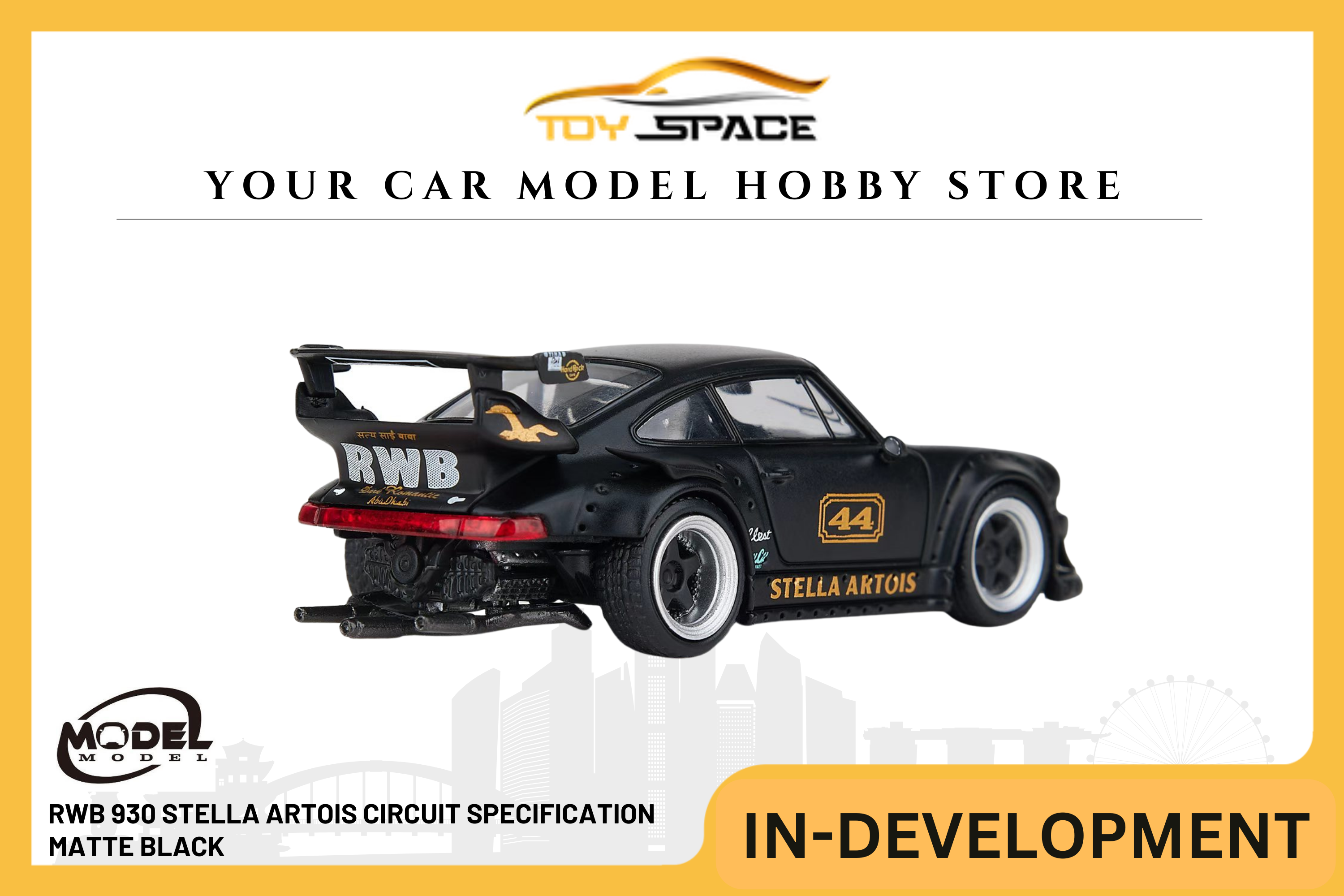 [MODEL MODEL] 1:64 RWB 930 Stella Artois Circuit Specification Matte Black