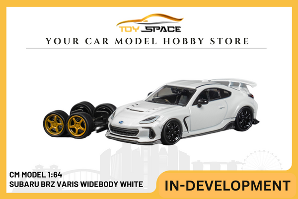 CM MODEL] 1:64 Subaru BRZ Varis Widebody White