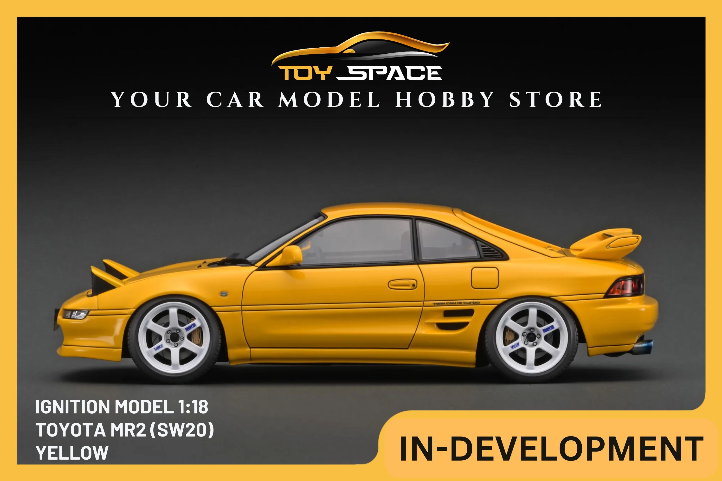 [IGNITION MODEL] 1/18 Toyota MR2 (SW20) Yellow [IG3333]