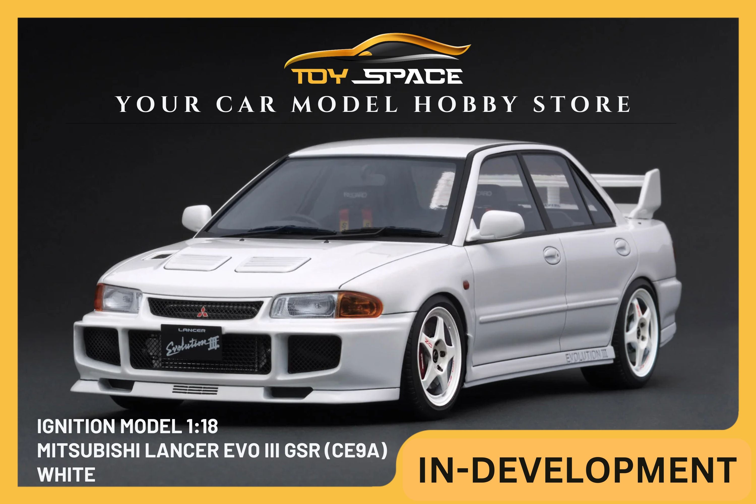 [IGNITION MODEL] 1/18 Mitsubishi Lancer Evolution III GSR (CE9A) White [IG3549]