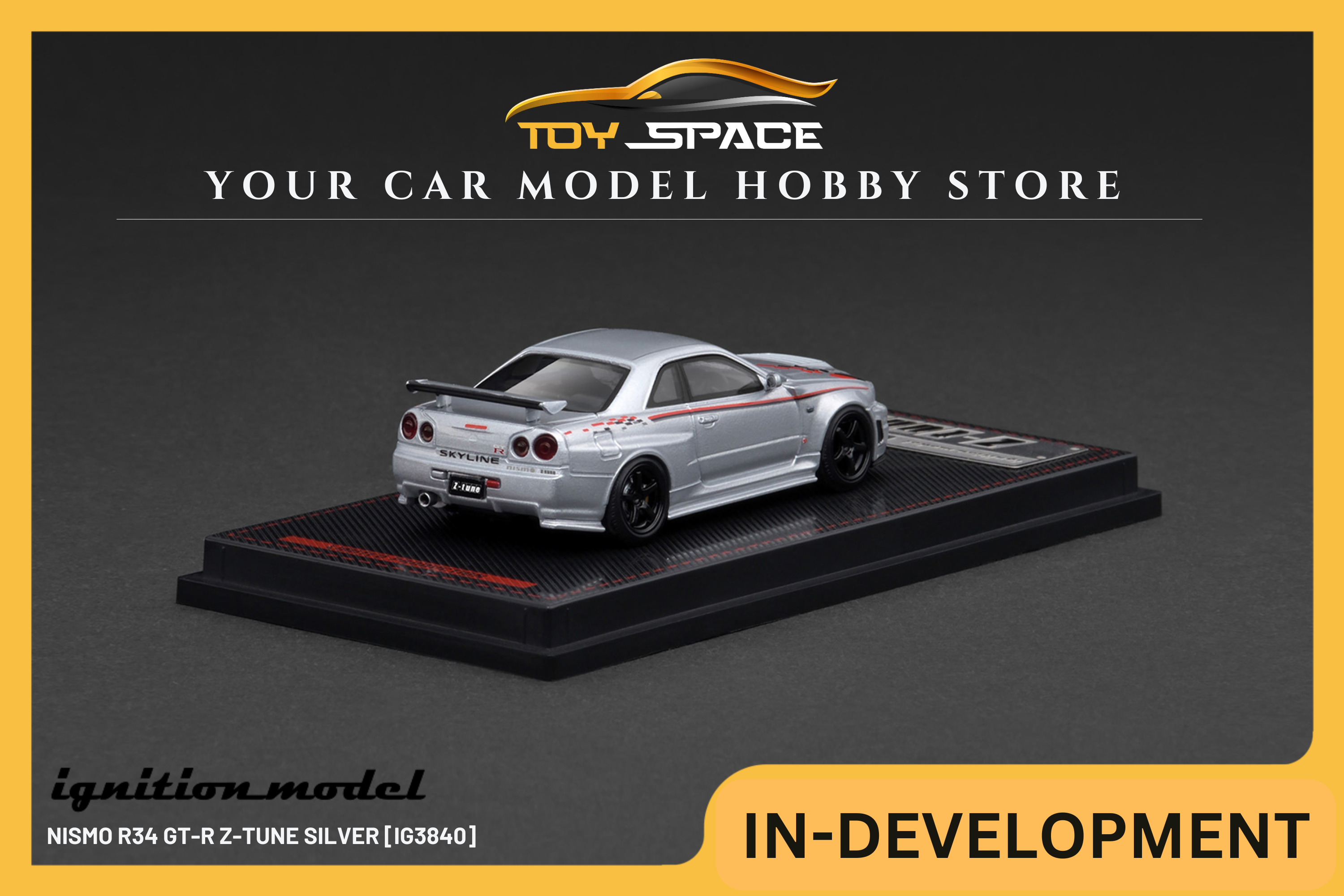 [IGNITION MODEL] 1:64 Nismo R34 GT-R Z-Tune Silver [IG3840]