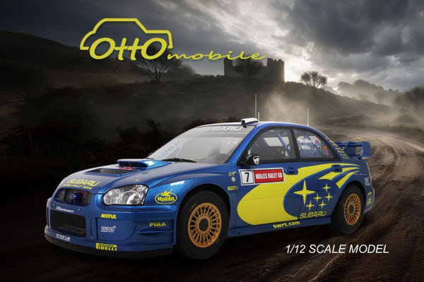 [OTTOMOBILE] 1:12 Subaru Impreza (S9) WRC Blue P. Solberg Wales Rallye 2003 [G092]