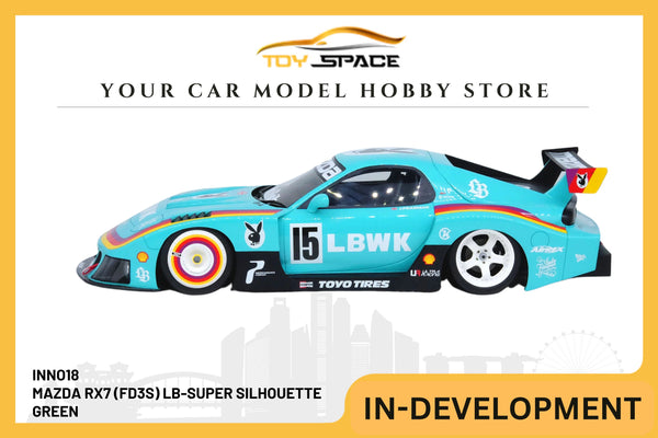 [INNO18] 1/18 Mazda RX7 (FD3S) LB-Super Silhouette Green