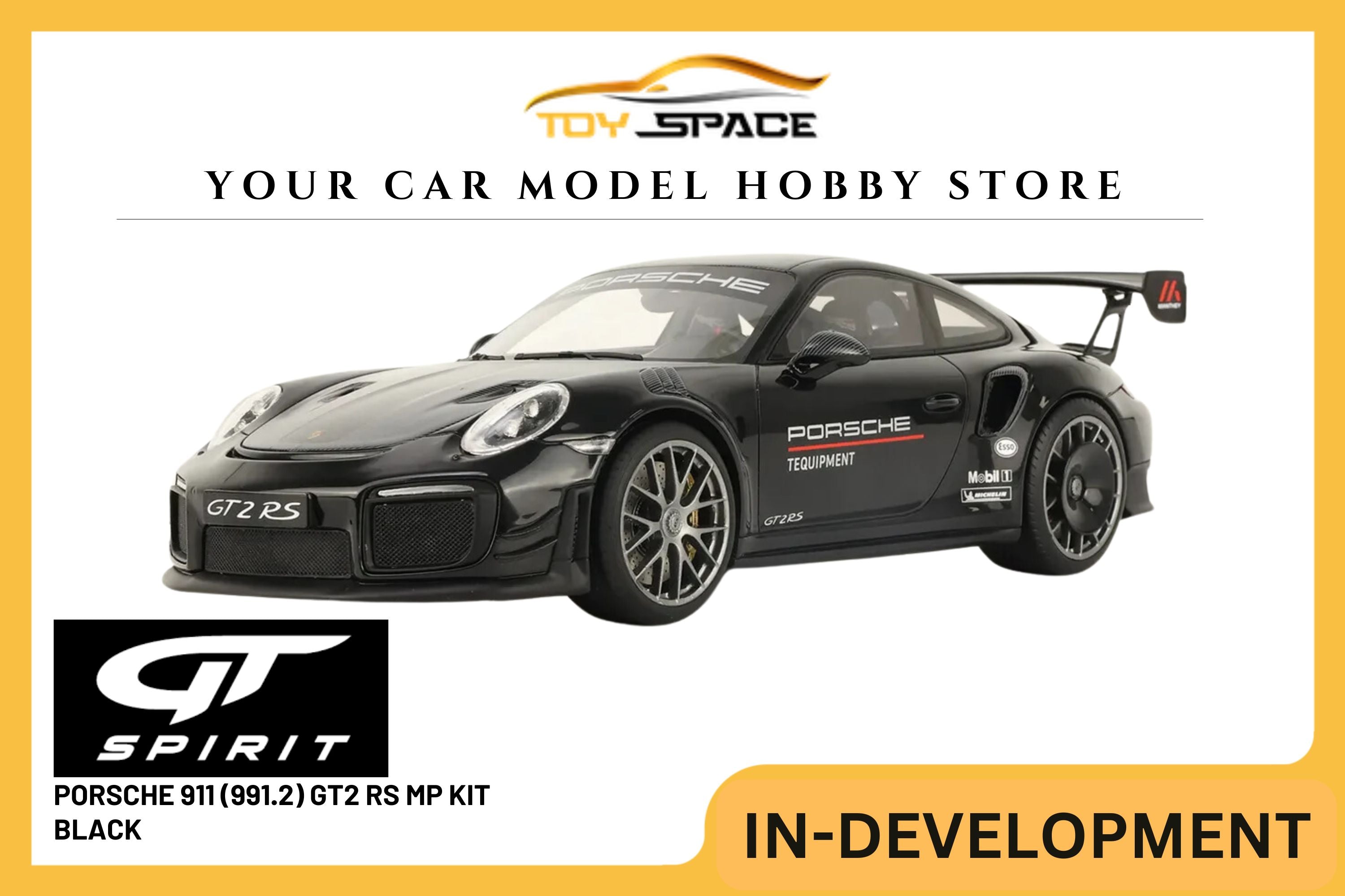 [GT SPIRIT] 1/18 Porsche 911 (991.2) GT2 RS MP Kit 2021 Black [GT429]