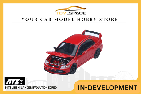 [ATS CAR MODEL] 1:64 Mitsubishi Lancer Evolution IX Red