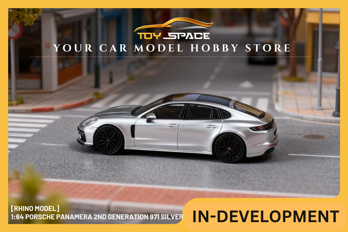 [RHINO MODEL] 1:64 Porsche Panamera 2nd Generation 971 Silver - Toy Space Diecast Online Store Singapore