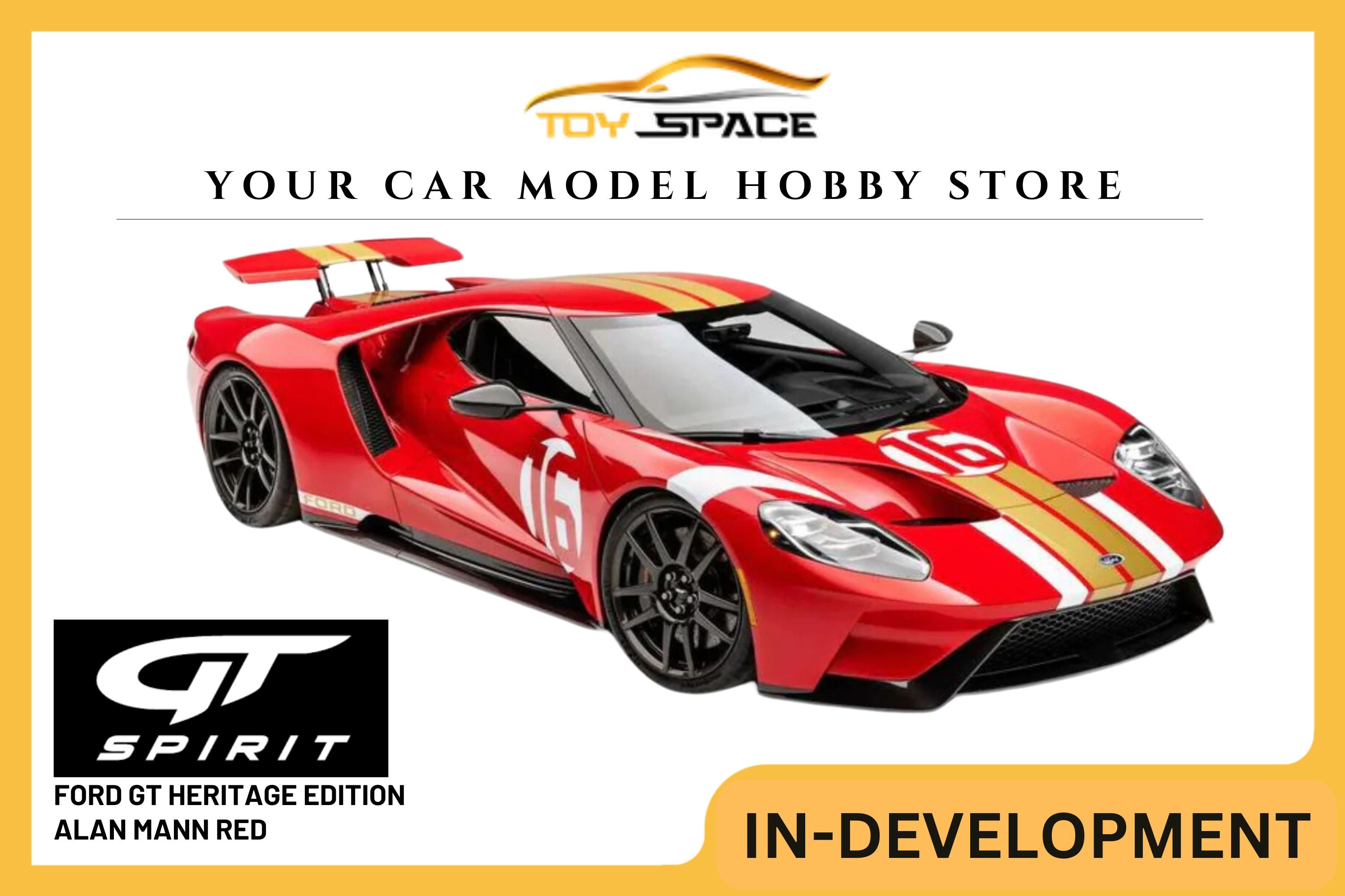 [GT SPIRIT] 1/18 Ford GT Heritage Edition Alan Mann Red 2022 [GT883]