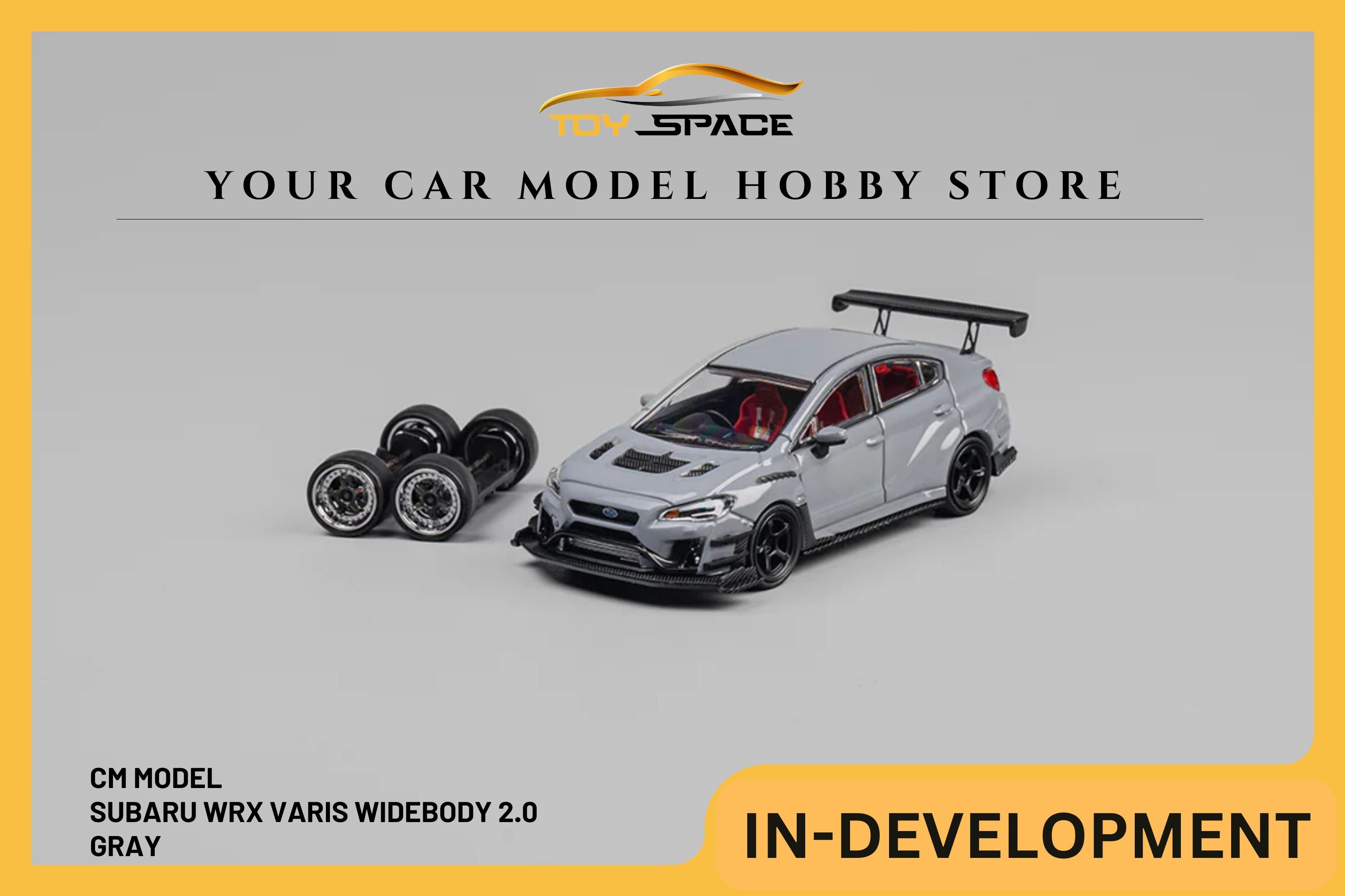 [CM MODEL] 1/64 Subaru WRX Varis Widebody 2.0 Gray