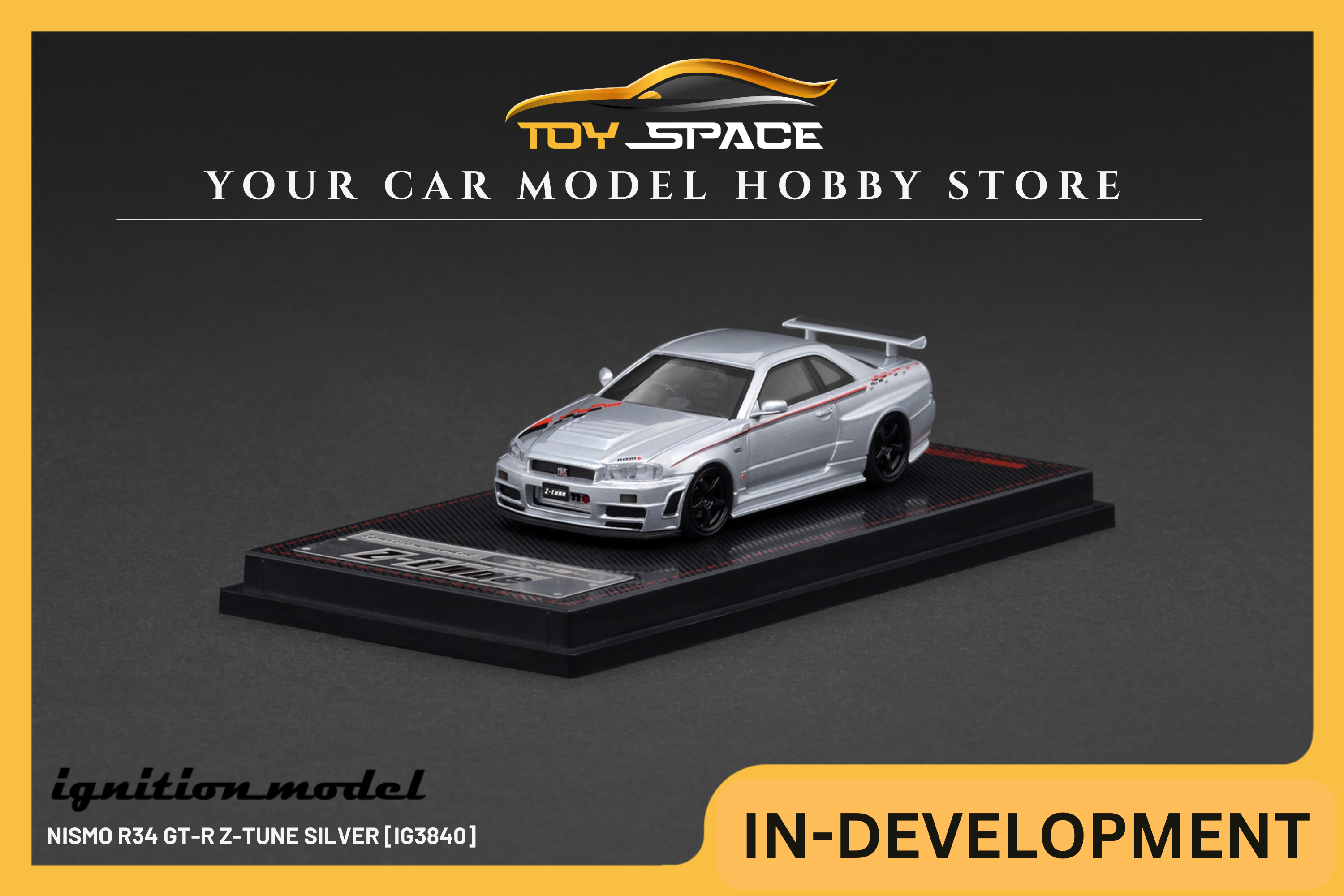 ignition.model R34 GT-R シルバー 1/64 IG2576 Nismo R34 GT-R R-tune Silver – ignition model