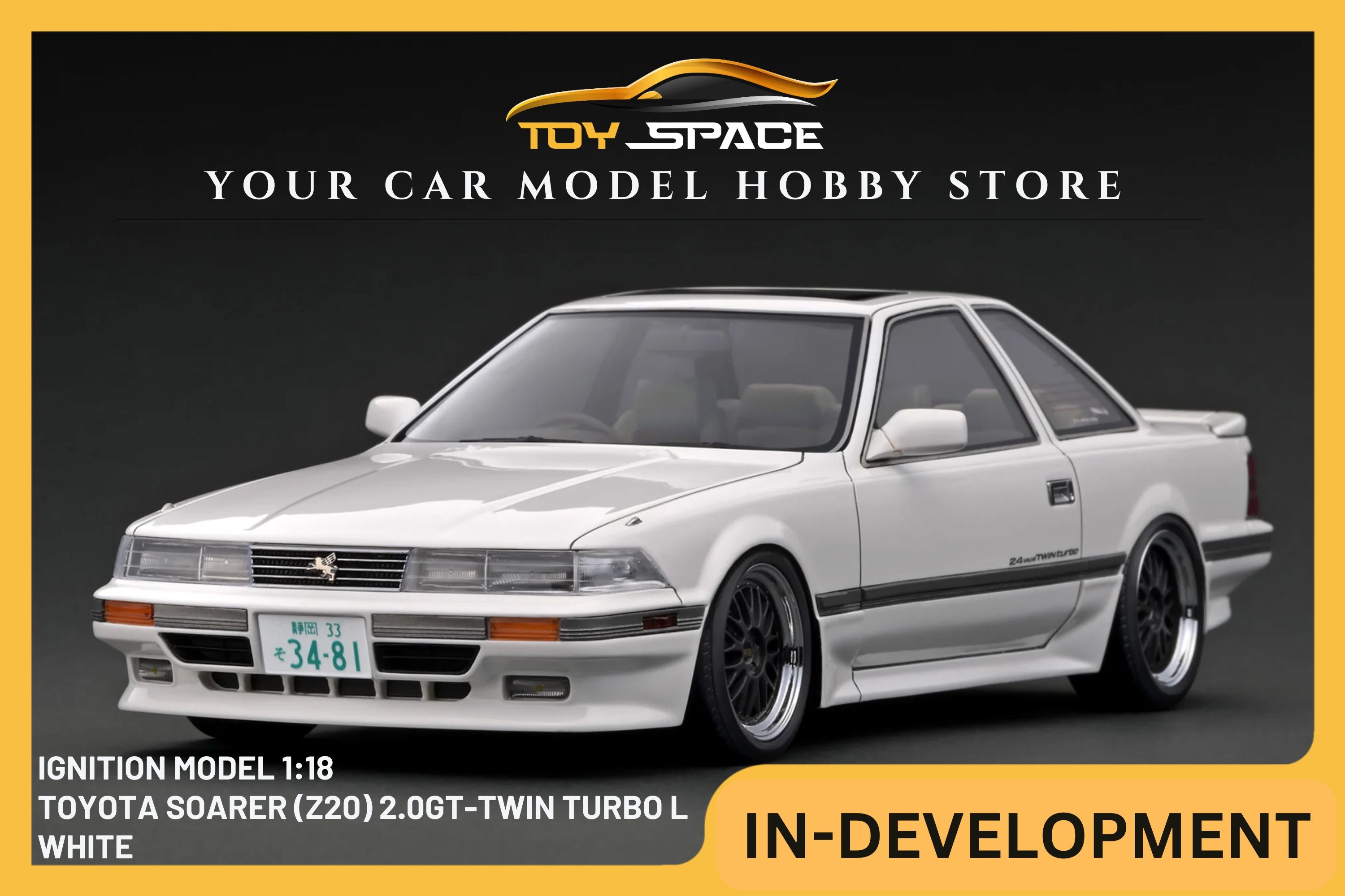 [IGNITION MODEL] 1/18 Toyota Soarer (Z20) 2.0GT-Twin Turbo L White [IG3481]