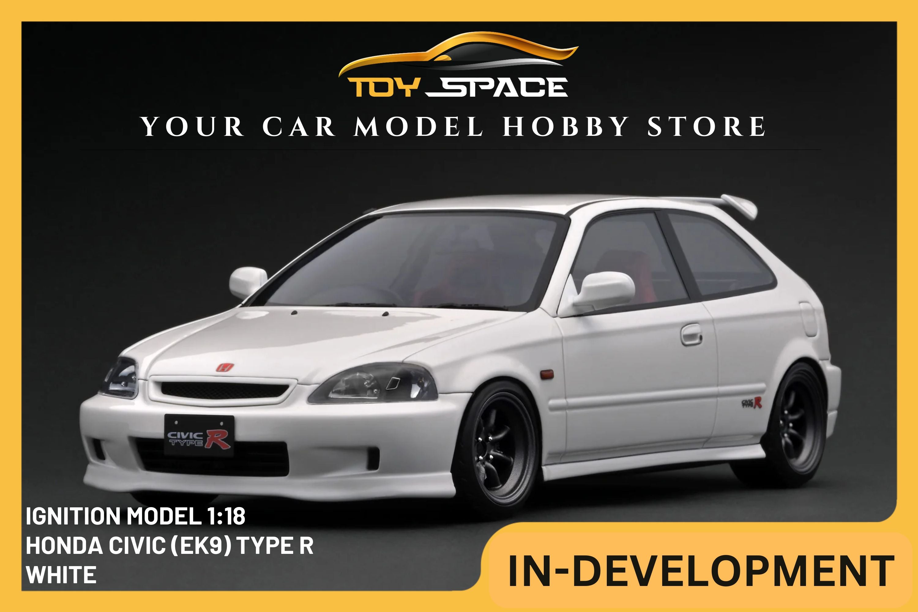 [IGNITION MODEL] 1/18 Honda Civic (EK9) Type R White [IG3542]