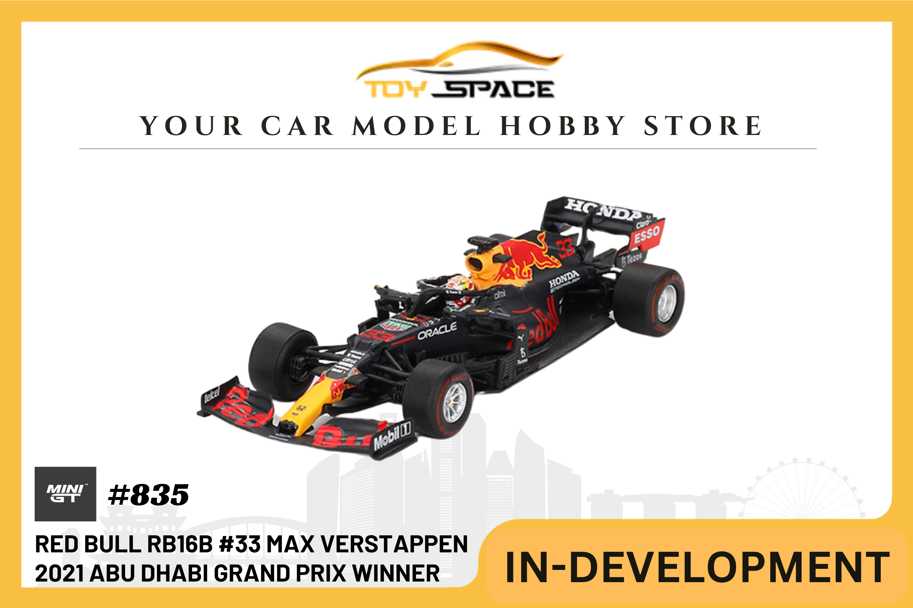 [MINI GT] Red Bull RB16B #33 Max Verstappen 2021 Abu Dhabi Grand Prix Winner