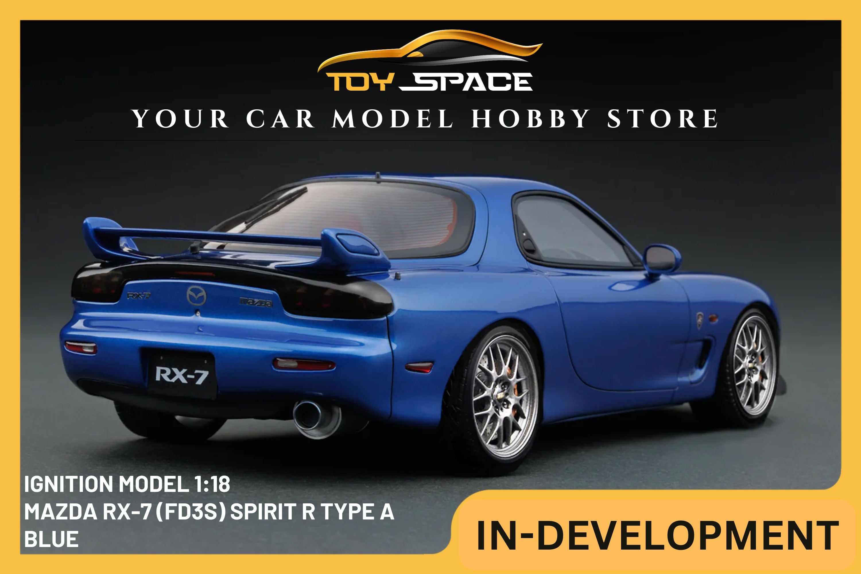 [IGNITION MODEL] 1/18 Mazda RX-7 (FD3S) Spirit R Type A Blue Metallic [IG3607]