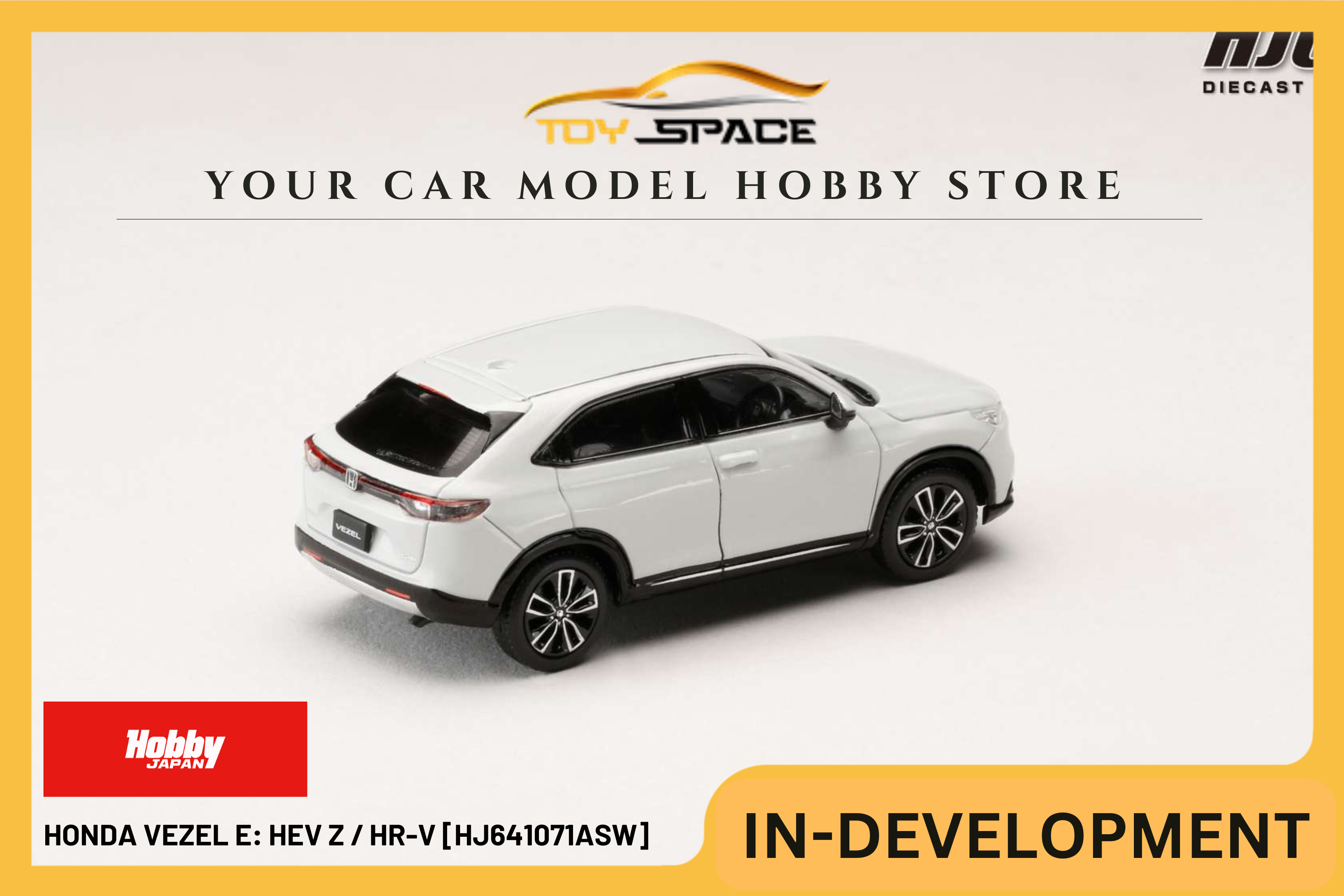 [HOBBY JAPAN] 1:64 Honda Vezel e: HEV Z / HR-V - Premium Sunlight White Pearl