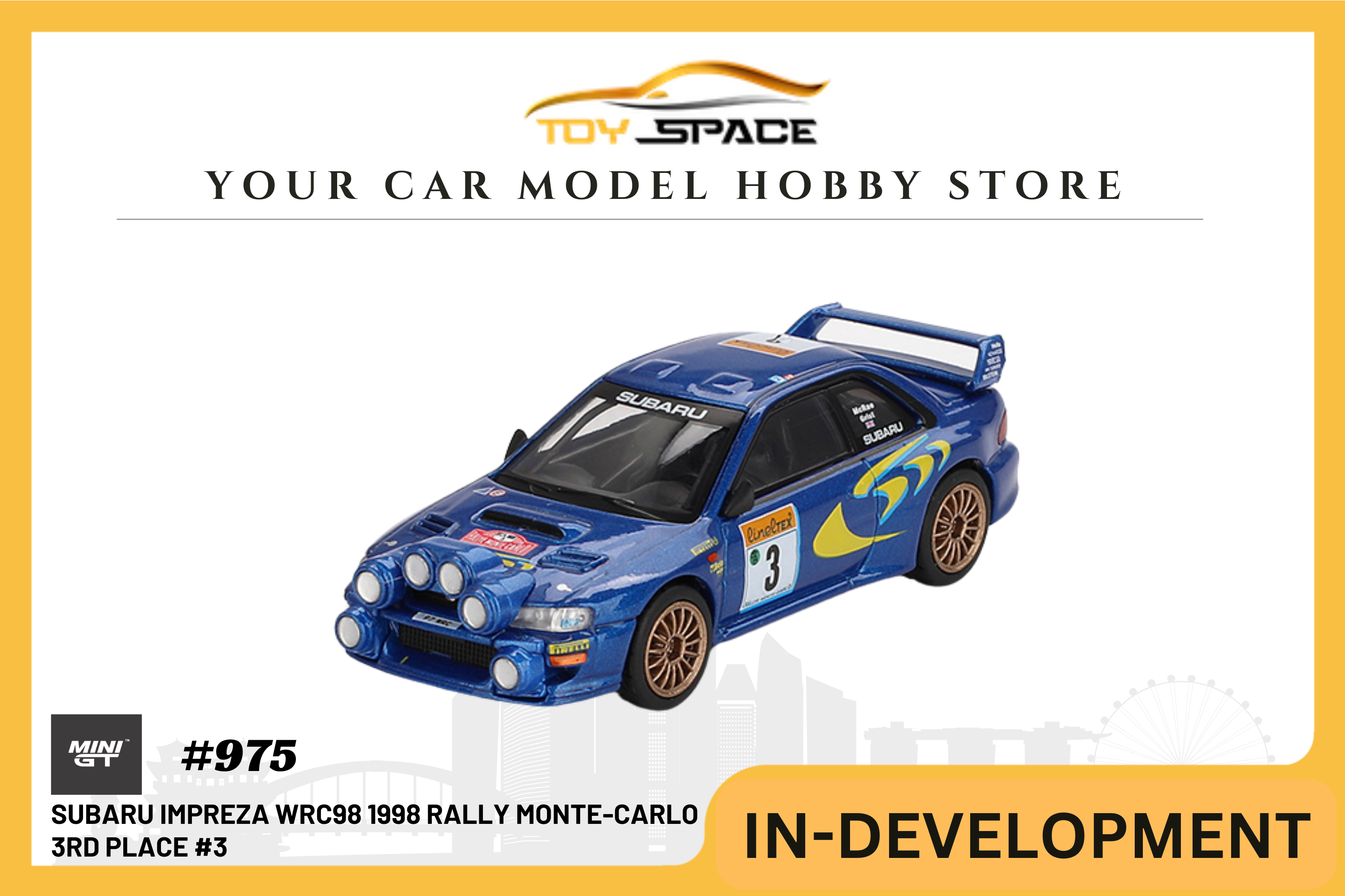 [MINI GT] Subaru Impreza WRC98 1998 Rally Monte-Carlo 3rd Place #3