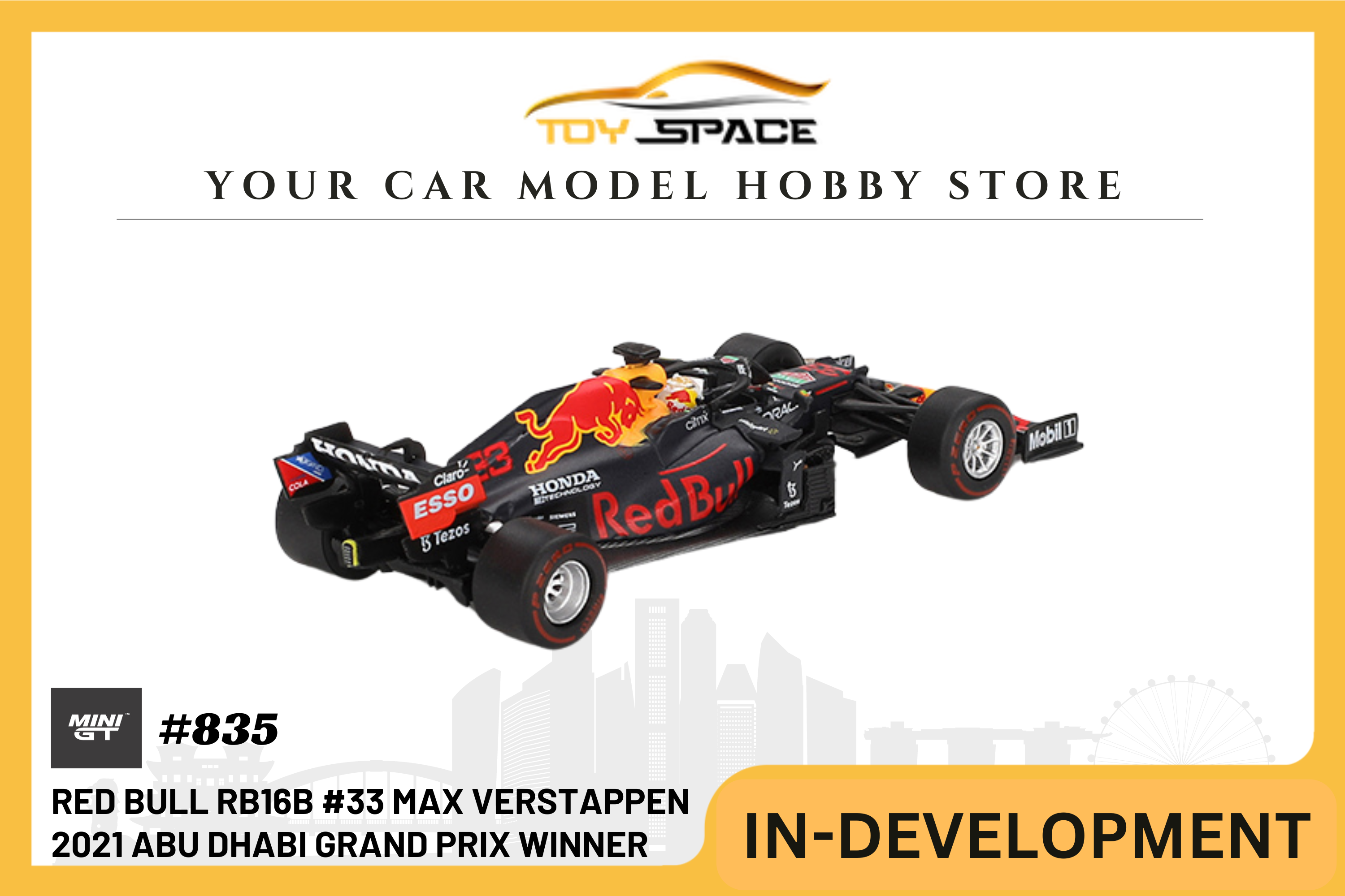 [MINI GT] Red Bull RB16B #33 Max Verstappen 2021 Abu Dhabi Grand Prix Winner