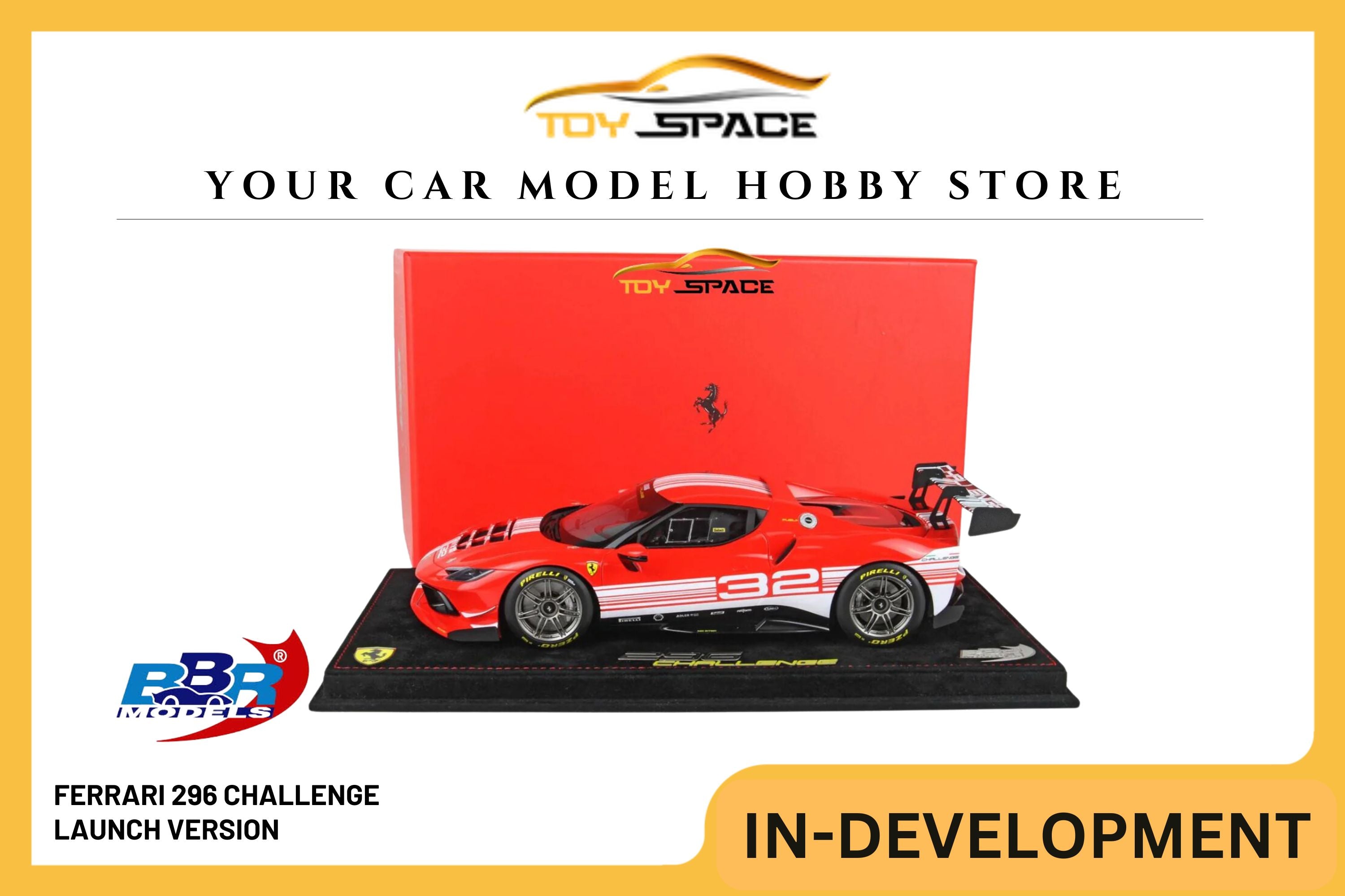 [BBR MODELS] 1/18 Ferrari 296 Challenge Launch Version